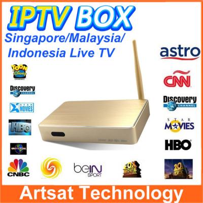 China Malaysia HD IPTV Set Top Box ASTON X8 ASRTO IPTV Android Box Support 156 Channles For Malyasia Singapore Indonesia for sale
