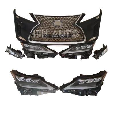China RX350 RX300 Vehicle Bumper Parts With 4 Beam Headlight Lexus RX RX200T RX450h 2016-2019 for sale