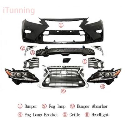 China Plastic Vehicle Bumper Parts Lexus ES From 2013 To 2016-2018 Type Bodykit Headlight Headlamp for sale