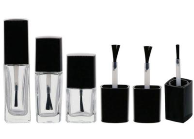 China 5ml / 8ml / 10ml Square Nail Polish Containers , Empty Polish Bottles Matte Surface for sale