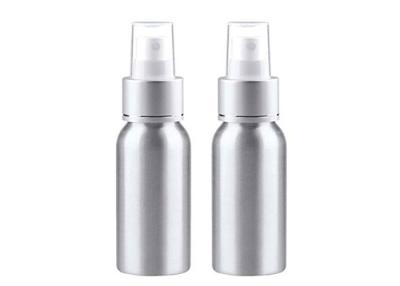 China Free Sample Aluminum Sunscreen Spray Bottle 100ml 120ml With Fine Mist Sprayer for sale