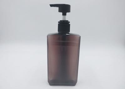 Китай Бутылки шампуня цвета ПЭТГ Брауна роскошные, изготовленные на заказ косметические бутылки 250мл продается
