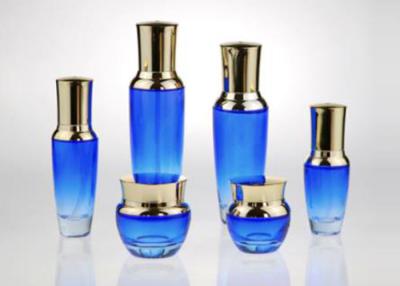 China Gradient Cglass Makeup Bottles , Refillable Glass Bottle Eco Friendly Materials for sale