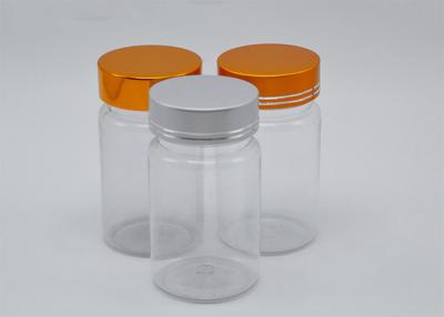 China 70ml PET Aluminum Cap Healthcare Packaging Bottles For Capsule Tablets for sale