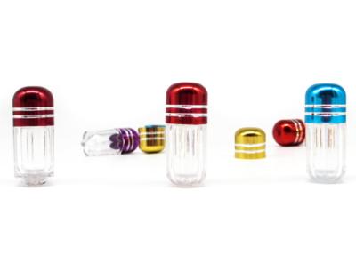 China One Grain Pack Health Product Packaging Bottle , Plating Cap PET Plastic Bottle for sale
