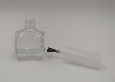 China Beauty Makeup Nail Polish Bottle With White Brush for sale