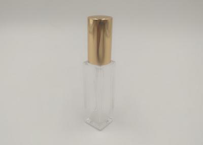 China Botella de perfume del viaje del cuadrado 10ml, atomizador recargable del perfume transparente en venta