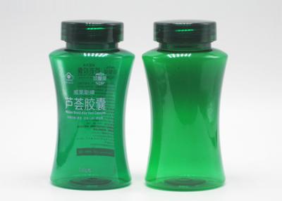 China 5oz 150cc Green PET Plastic Healthcare Packaging Bottles With Flip Top Cap for sale