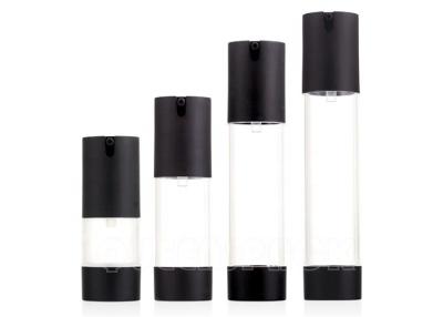 China Empty Portable Refillable Airless Cosmetic Bottles 15ml 30ml 50ml Round Shape for sale