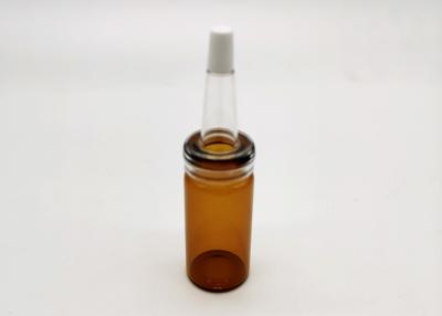 China Pearl luster Amber Color 10ml Glass Cosmetic Bottle for sale