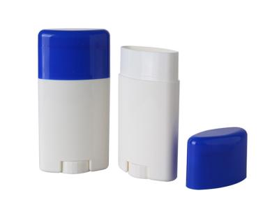 Китай Извив дезодоранта 50g ручки формы ISO пустой косметический упаковывая PP овальный вверх по бутылке трубки солнцезащитного крема продается