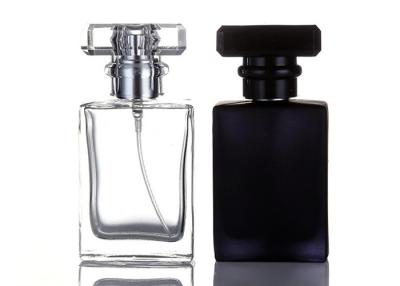China Rectangle 30ml Glass Cosmetic Bottles Perfume Spray Pacakging for sale