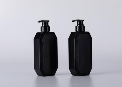 China Black 500ml Frosted Plastic Bottle For Cosmetic Packaging for sale