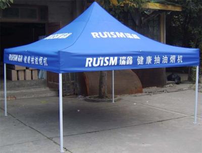 China Waterproof Foldable Canopy Tent Blue 3 x 3 m , Promo Canopy Shade Tent For Advertising for sale