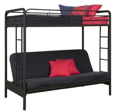 中国 強い金属の布団の二段ベッド、下のソファーが付いている鉄骨構造の青年二段ベッド 販売のため