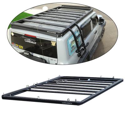 China SS304 Backbone Mounting 4X4 Tank 300 Accessories Aluminum Alloy Low Profile Roof Rail Basket Cargo Car Roof Racks for GWM for sale