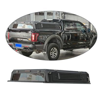 China Waterproof Black 4X4 Aluminum Canopy for Ford Ranger/Raptor T6/T7/T8 Hard Top Trucks for sale