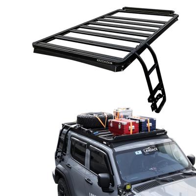 China 2023 Newest Solar Panel Aluminium Roof Top Tent Rack for Pick Up Hard Shell Tank 840*400*320mm for sale