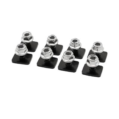 China Universal Black Stainless Steel Eye Bolt Eye Nut For 4x4 Luggage Roof Rack for sale