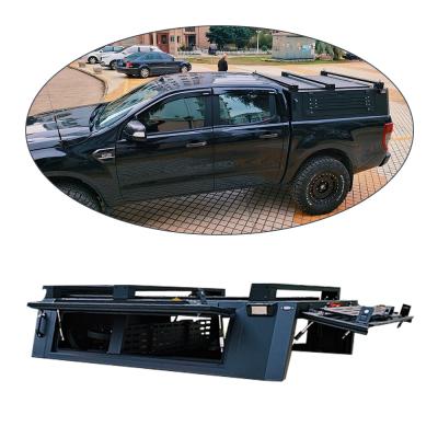 China Customizable Aluminum Alloy Bed Hardtop Canopy for 2023 Ford Ranger 4x4 Pickup Truck for sale
