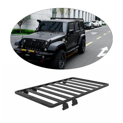 China Jeep Wrangler 2014-2018 Barricade Roof Rack Roof Mount Rooftop Cargo Luggage Carrier for sale