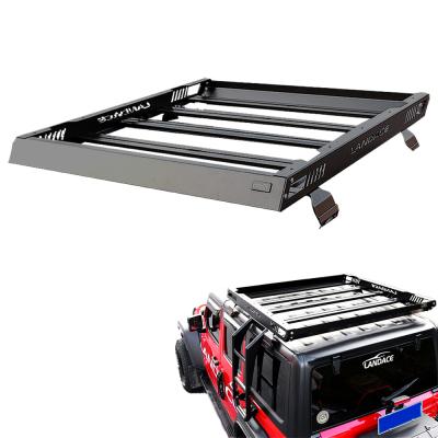China Car Roof Carrier Low Profile Aluminum Alloy Hard Top Cargo Basket for Wrangler JL 4X4 for sale
