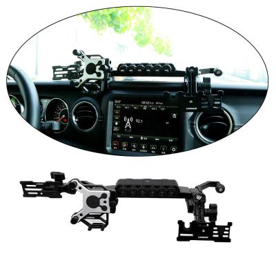 China Jeep 210*65*38mm Center Console Bracket Phone Holder with Wireless Car Switch Panel for sale