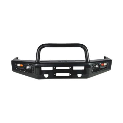 China Black Powder Coat Finish Car Bumpers for Toyota Hilux U-shaped Front Bumper Bull Bar for sale