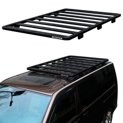 China Custom Van Parts Camper Van Roof Rack Platform in Black for Outdoor Camping Activities for sale