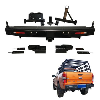 China Powder Coat Rear Bumper Bull Bar for Ford Ranger 4X4 Pick Up Truck Auto Body Systems for sale