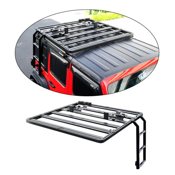 Quality 18-23 Wrangler Rubicon Jeep Fitment Universal Aluminum Roof Rack for Off Road for sale