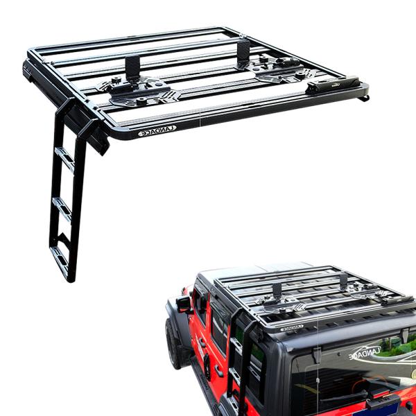 Quality 18-23 Wrangler Rubicon Jeep Fitment Universal Aluminum Roof Rack for Off Road for sale
