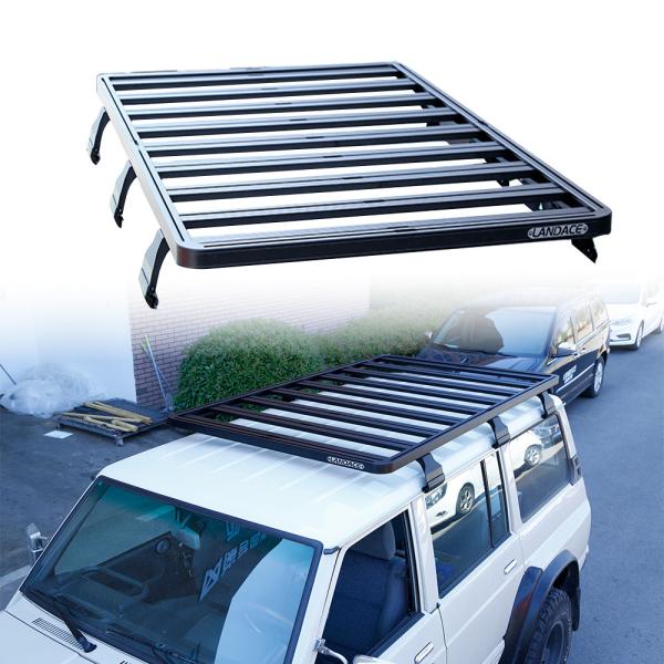 Quality Roof Mount Universal Roof Rack for Toyota Y60 Aluminum Alloy Black Powder Coated for sale