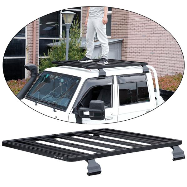Quality LC79 4x4 Off Road Vehicle Aluminum Alloy Car Roof Rack Cross Bars Easy to and for sale
