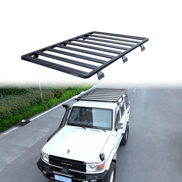 Quality Sleek Toyota LC76 Car Roof Rack with 2166*1320*44mm Size and 23.5kg Capacity for sale