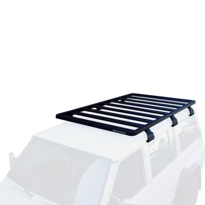 China Aluminum Roof Cargo Camping Universal SUV Roof Rack with E-coat Powder Coat Finish for sale