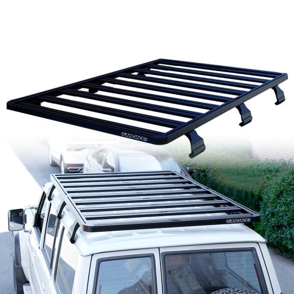 Quality Roof Mount Universal Roof Basket for Toyota Y60 Laser Cutting Aluminium Cargo for sale
