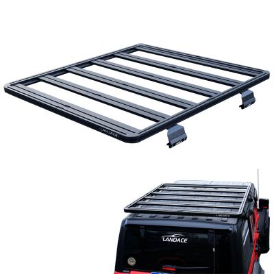 China Black Powder Coating Off-Road Roof Rail Luggage Rack for Cars and Universal Cars for sale