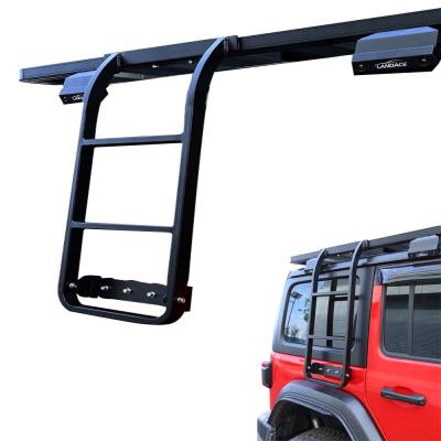 China Stainless Steel Telescopic Ladder for JEEP Wranglerjk 2013-2017 Car Roof Luggage for sale