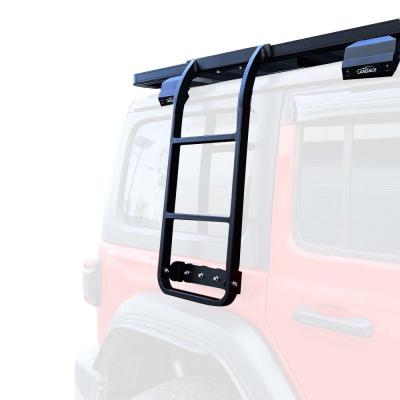 China Q235-8 Double Sided Aluminium Extension Ladder 4 Runner Side Ladder Car Roof Ladder 2018 for sale