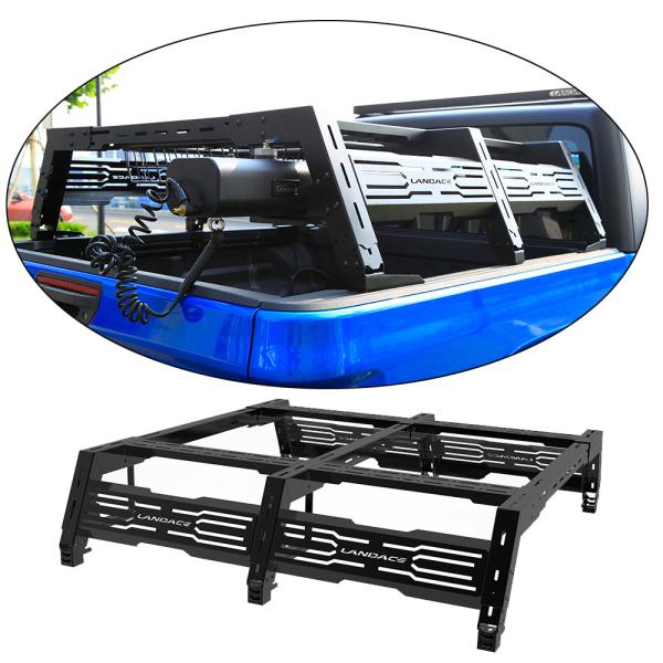 Quality High- Universal Adjustable Truck Bed Rack Roll Bar for Pick Up Truck in Black for sale