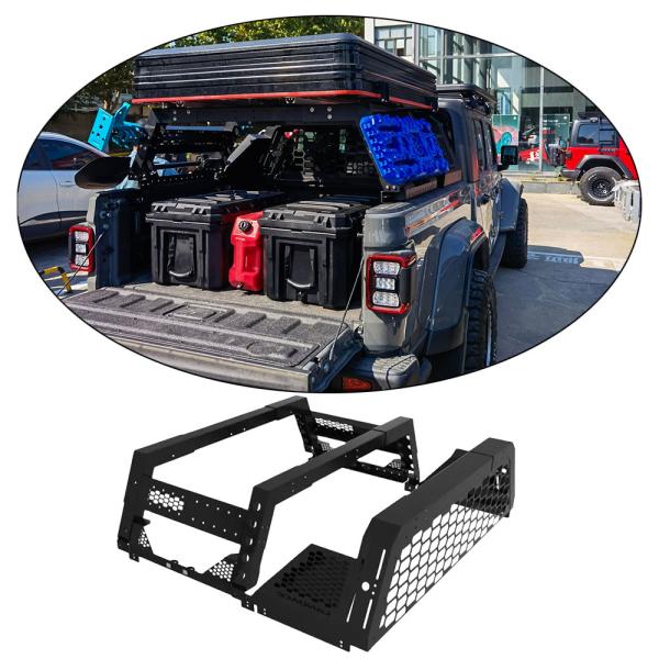 Quality Black Powder Coating Carbon Steel Short Bed Cab Height Bed Rack with Durable for sale