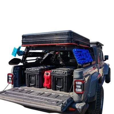 China Custom Auto Accessories Black Powder Coating Cargo Rack For All 4x4 Pick Up Truck for sale