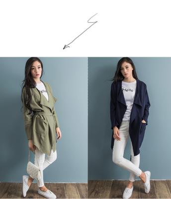 China Fashion lady wind coat HM6001(clothing factory) for sale