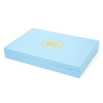 China Blue Based And Lid Big Cardboard Cosmetic Packaging Boxes For Essential Oil for sale