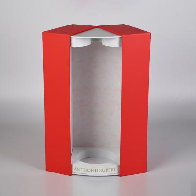 China Double Door Magnetic Closure Rigid Cardboard Packaging Gift Wine Box with EVA insert holder and Protection for sale