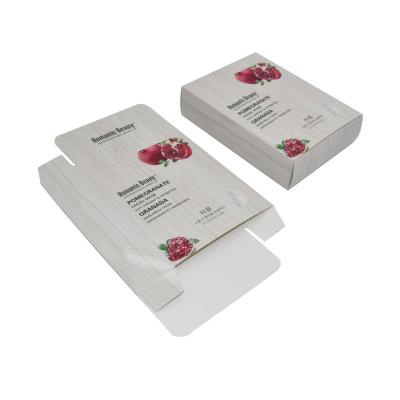 China Custom Paper White Cosmetic Packaging Boxes For Facial Mask for sale