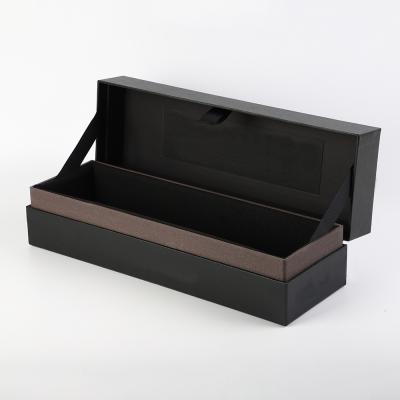 China Single luxury Wine brandy whisky champagne Bottle Gift Box High End Glass Packaging cushion box for sale