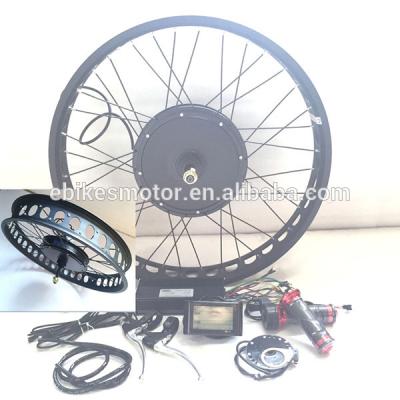 China 2016 Hot sale 26x4.0 fat tire electric bike kit for sale