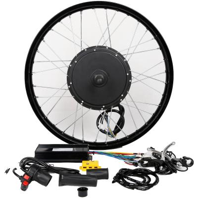 China 1500w 48v rear wheel bicycle conversion kit with battery for sale